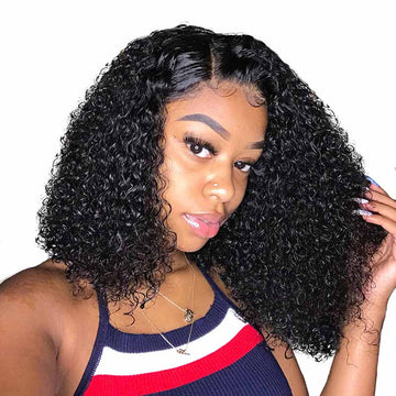 Ali Annabelle Short Curly Wig Bob 13X4 Lace Front Human Hair Wigs
